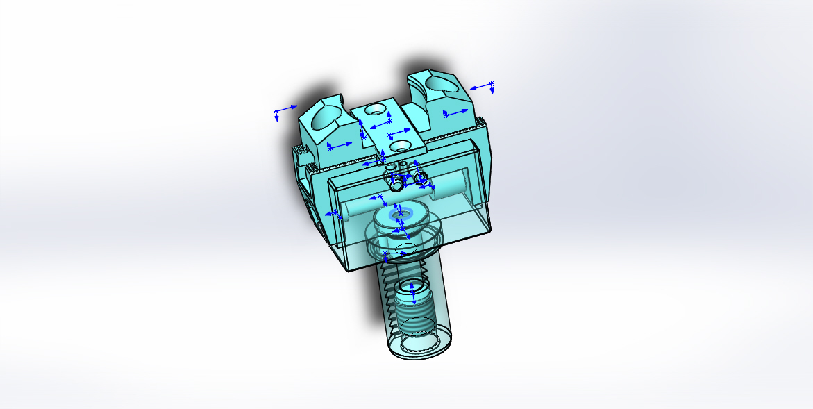 3D модель Захват для вытягивания заготовок