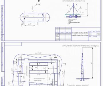 Чертеж Расчет и проектирование молниезащиты группы производственных объектов