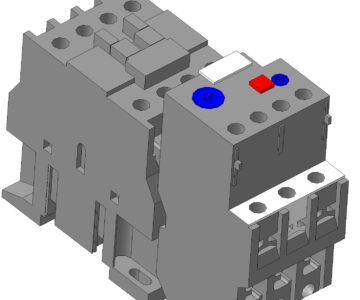 3D модель Контактор IEK КМИ-10911 с тепловым реле