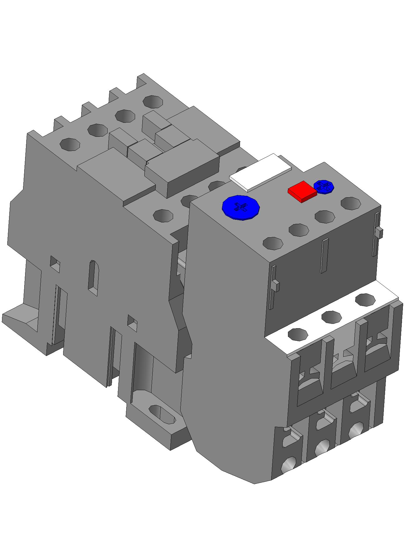 3D модель Контактор IEK КМИ-10911 с тепловым реле