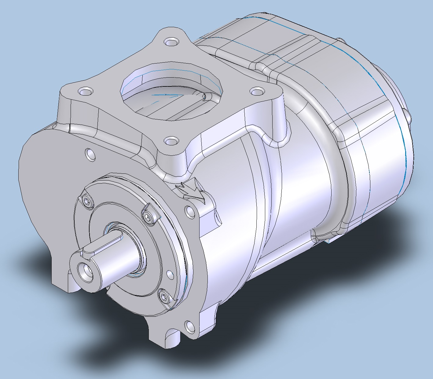 3D модель Винтовой блок VMC V110