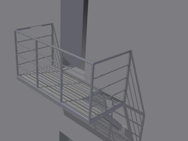 Площадка металлическая - Чертежи, 3D Модели, Проекты, Металлоконструкции
