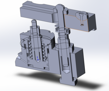 3D модель Прихват передвижной МЧ00.22.00.00.СБ в SolidWorks