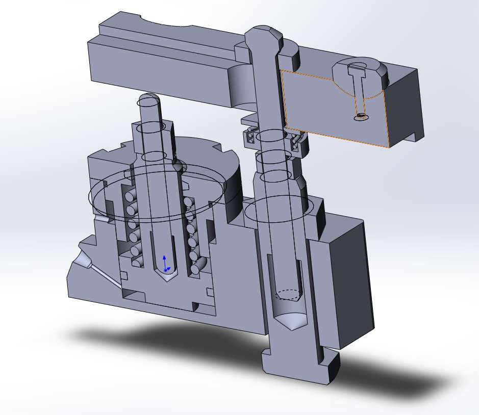 3D модель Прихват передвижной МЧ00.22.00.00.СБ в SolidWorks