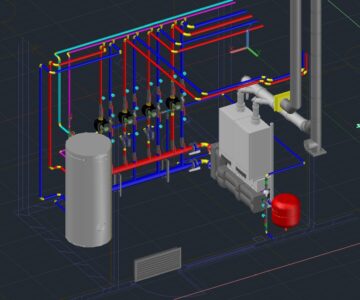 3D модель Теплогенераторная 200 кВт "Viessmann" Vitodens 200-W