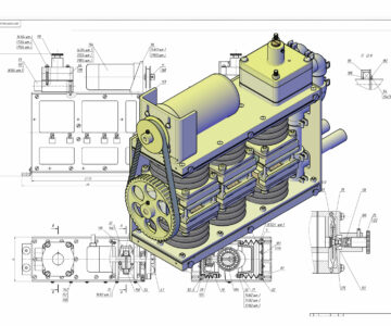 3D модель Компрессор производительностью - 0..300 л/мин