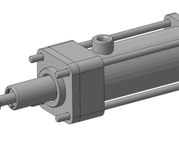 3D модель Гидроцилиндр диаметром 50мм