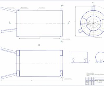 Чертеж Технология сварки и сборки водогрейного котла