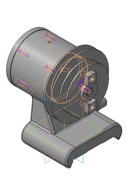 3D модель Бабка передняя настольного токарного станка