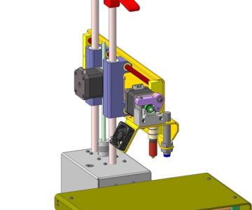 3D модель 3D принтер металлический "PrintrBot"