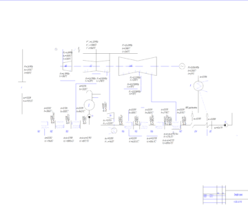 Чертеж энергоблок мощностью 1200 МВт с подробной разработка подогревателя низких давления