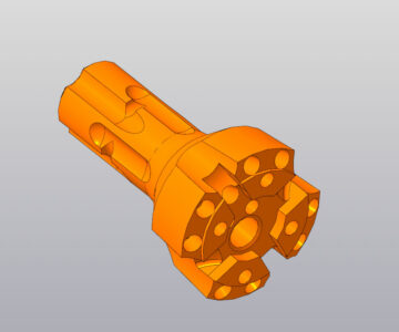 3D модель Корпус буровой коронки БИ Б.001