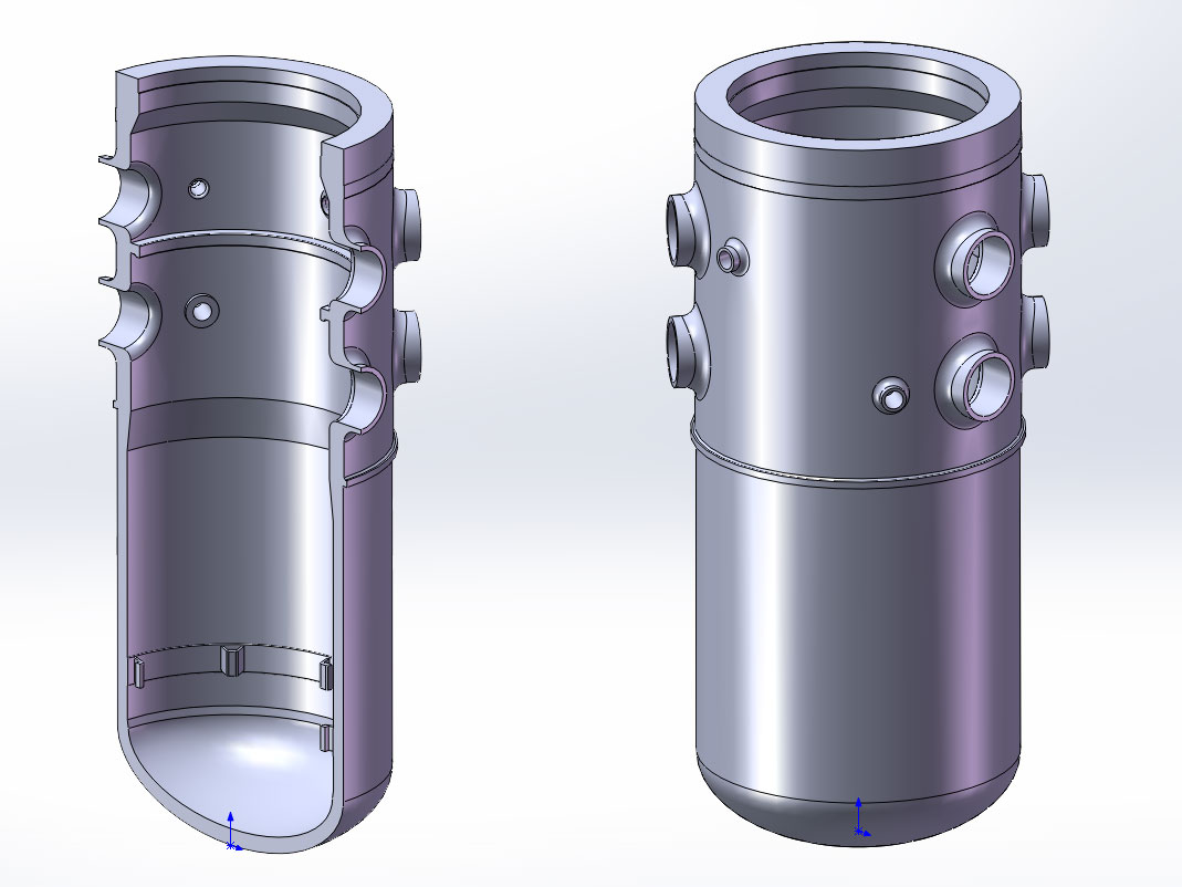 3D модель Корпус реактора ВВЭР-1000