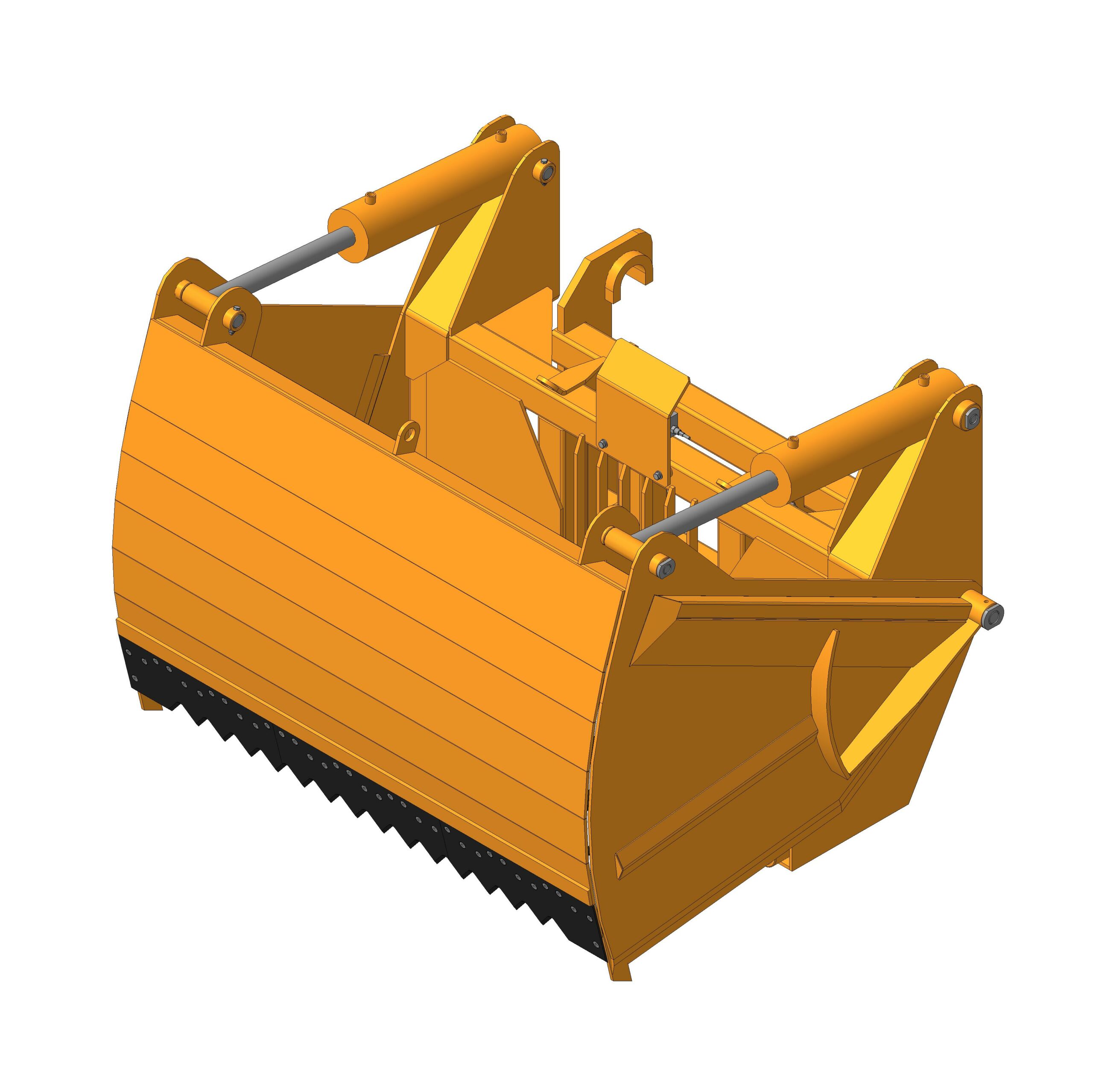 3D модель Резчик силоса к погрузчику Амкодор