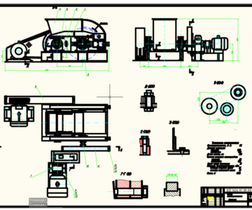 Чертеж Курсовой проект камневыделительные вальцы см-1198