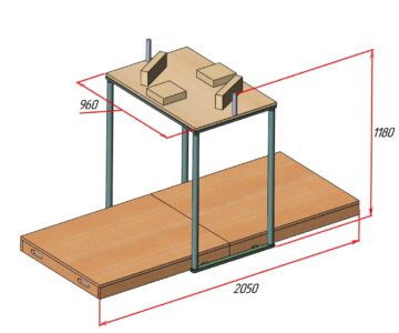 3D модель Стол для армспорта