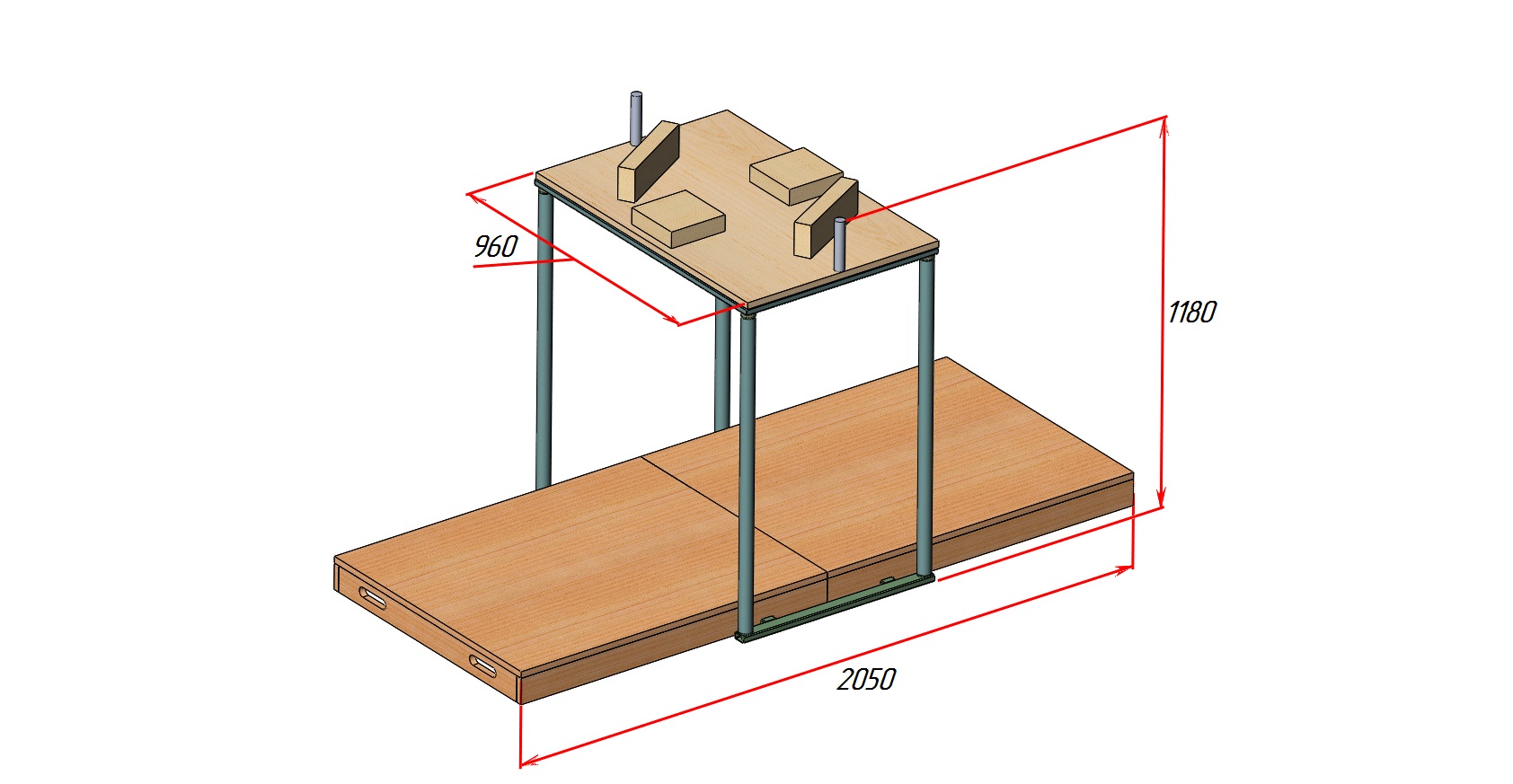 Самодельный стол для армрестлинга