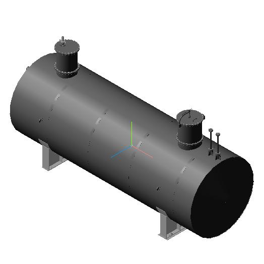 3D модель Емкость дренажная V=63 куб.м; ЕП 63-3000-1000-1-3 ТУ 3615-023-00220322-2001