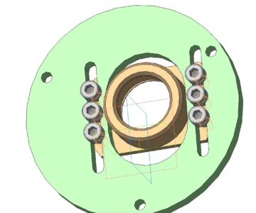 3D модель Опора передней стойки ВАЗ 2110 на ШС