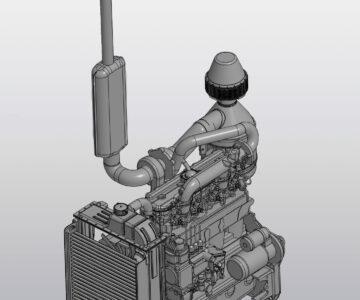 3D модель 3Д модель двигатель Д-245