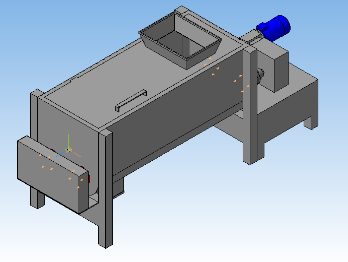 3D модель Двухшнековый смеситель