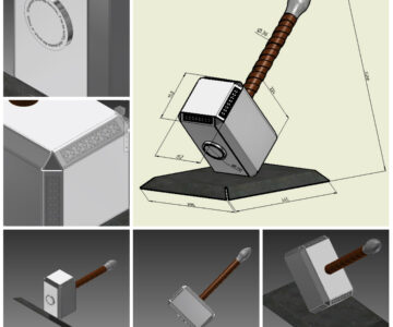 3D модель Молот Тора 3D модель