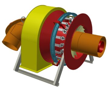 3D модель 03.8320.078-01 Горелка тип lV-225 для КВТК 100-150