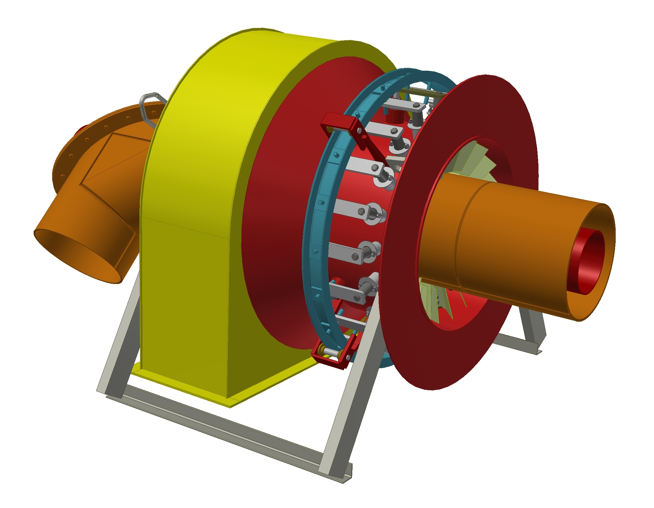 3D модель 03.8320.078-01 Горелка тип lV-225 для КВТК 100-150