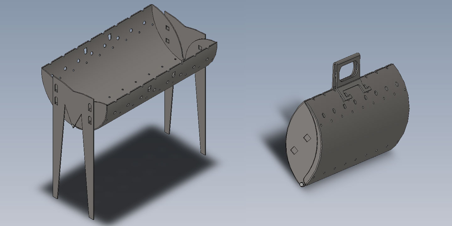 3D модель Мангал дамская сумочка