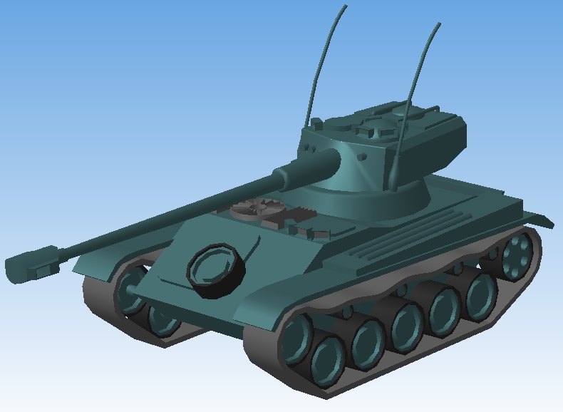 3D модель Танк AMX 13 75