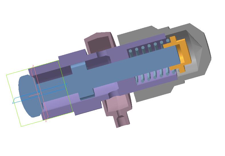 3D модель Клапан пусковой по дисциплине ,, Компьютерная графика"