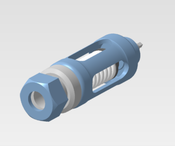 3D модель Клапан предохранительный задание МЧ00.05