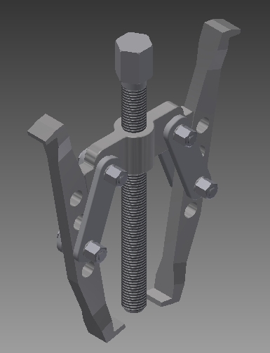 3D модель Съемник винтовой 2-захватный