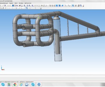 3D модель Трубный делитель фаз