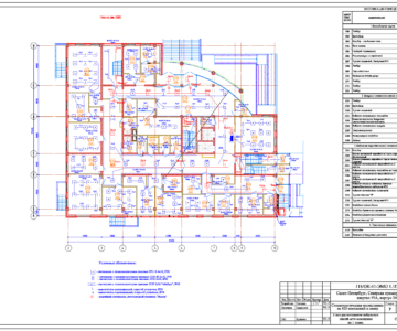 Чертеж Стоматологическая поликлиника. Электроснабжение и электроосвещение внутреннее