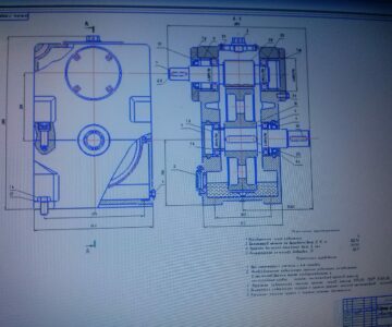 Чертеж Расчёт одноступенчатого цилиндрического редуктора