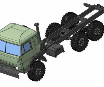 3D модель Автомобиль КАМАЗ-53501