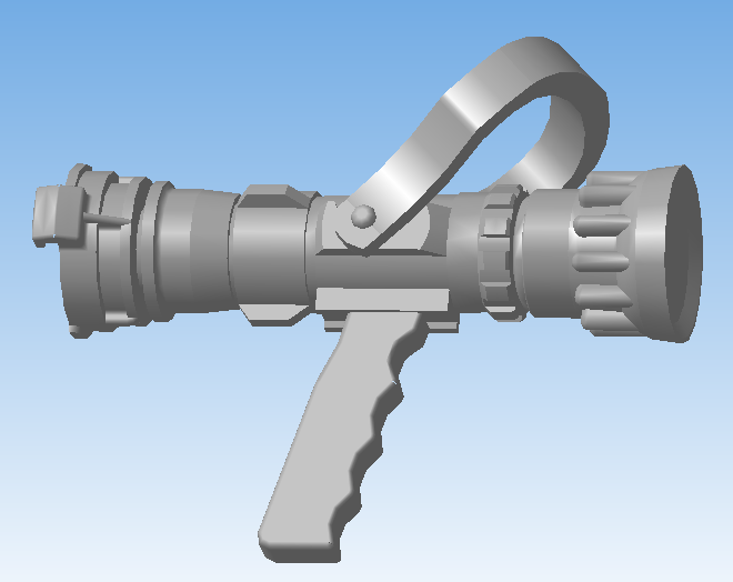 3D модель Ствол пожарный ручной комбинированный универсальный Ду 50