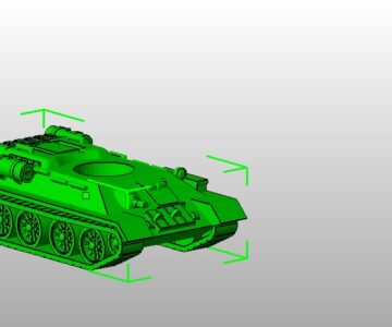 3D модель Т-34-85 корпус