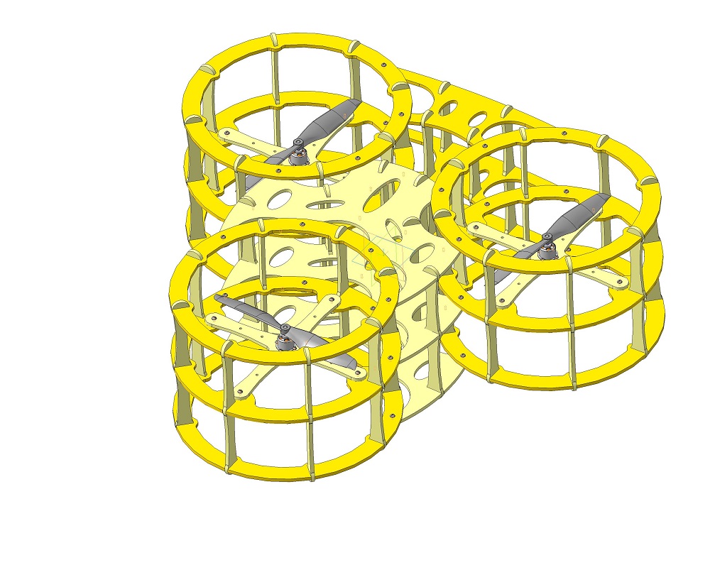 3D модель Вертолет-дрон