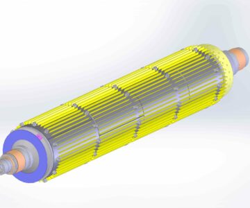 3D модель Вал паровой панельной сушилки