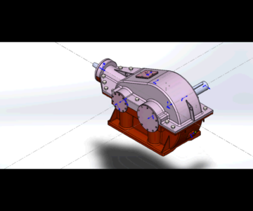 3D модель Курсовой Расчет редуктора