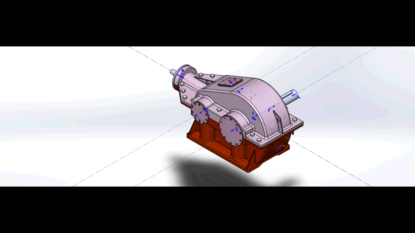 3D модель Курсовой Расчет редуктора