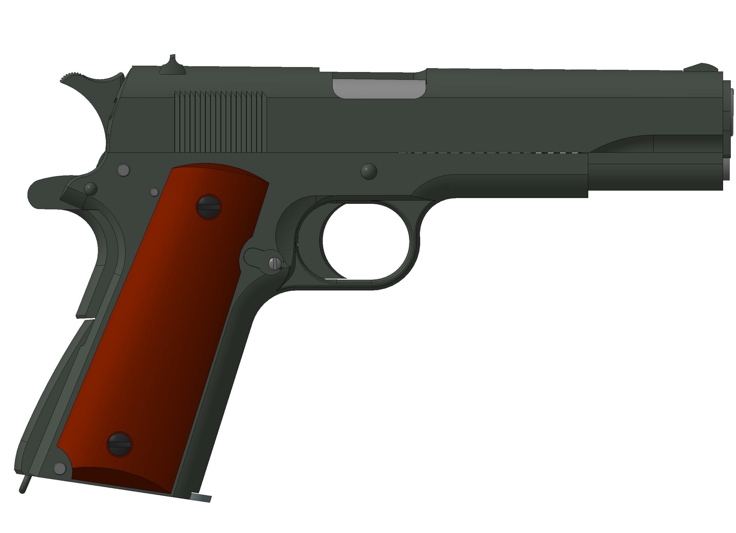 3D модель Пистолет Кольт M1911-А1