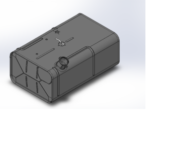 3D модель Топливный бак автомобиля "Урал" (300л)
