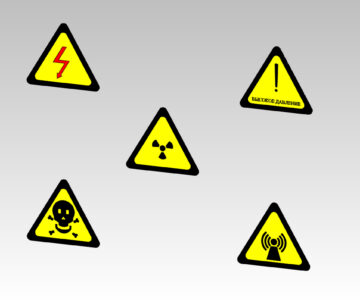3D модель Наклейки предупреждающие