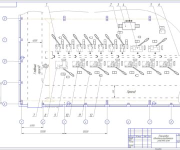 Чертеж Проектирование гибкого автоматизированного участка для обработки детали «Вал»