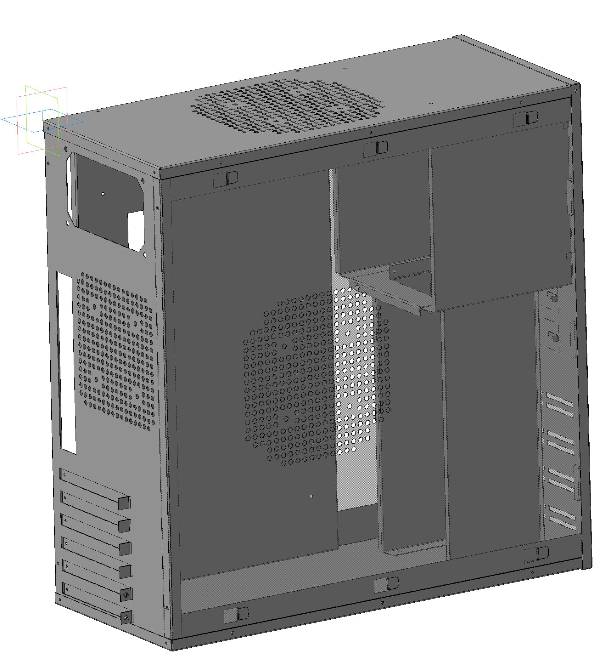 3D модель Системный блок АТХ