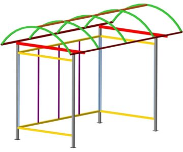 3D модель Остановочный пункт 3х2 м