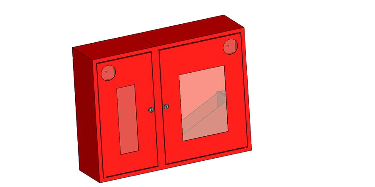 3D модель Шкаф пожарный навесной